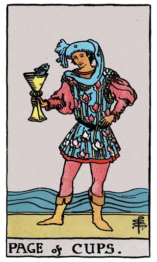 Page of Cups (reversed)